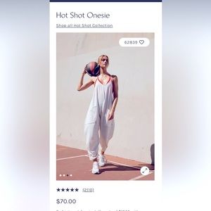 Free People Movement Hot Shot Onesie, Gray, Size Small